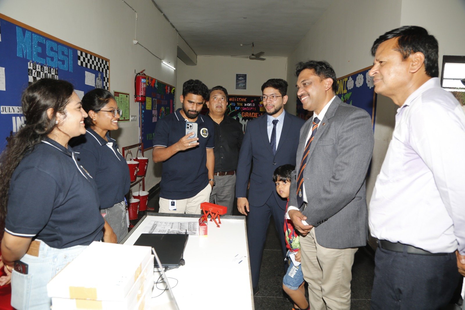 BrovAI team and school representatives at an expo